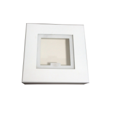 Luxury Double Layer White Wooden Chocolate Box with Window