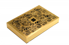 Wholesale Wooden Engrave Box Laser Cutting Wood Box Gold Foil Wooden Box