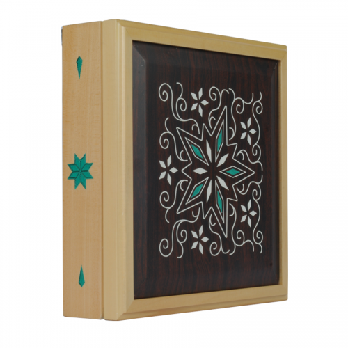 SAWTRU Rectangle Big Wooden Chocolate Packaging Box with Simple Pattern