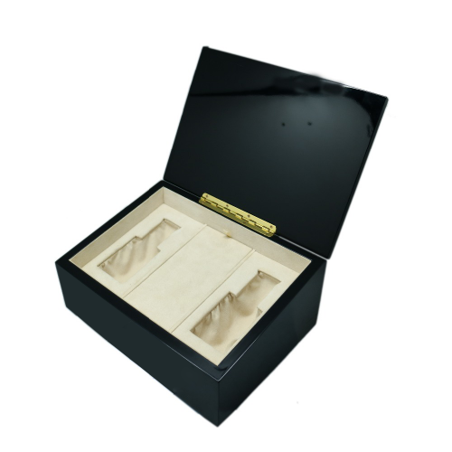 SAWTRU  Rectangle Piano Black Painting Wooden  Perfume Box