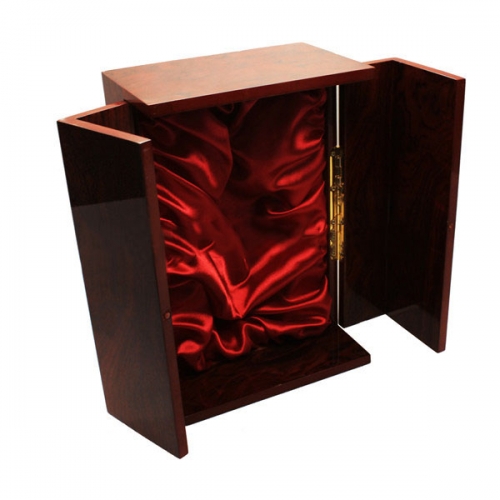 SAWTRU Red Painting Artisticial Wooden Perfume Box with Silk/EVA for Packing