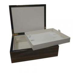SAWTRU Luxury Venner Double Layer Wooden Chocolate Box/Packing Box for Gift with Window