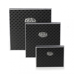 Black Square Paper Chocolate Box with Lid/Gift Packaging Manufacturer