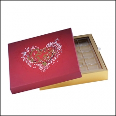 Wholesale Red Design Paper Chocolate Box/Candy Packing for Selling Factory