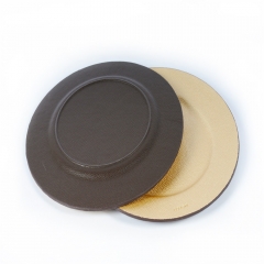 Luxury Wholesale Round PU Serving Tray for  Bar/Hotel/Restaurant