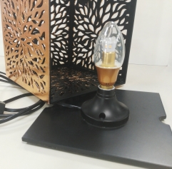 Home Decor Wooden Table Lamp Laser Cutting Pattern