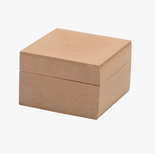 MDF Boxes with Lift Off Lids,Pair Of Chunky Square Mdf Boxes
