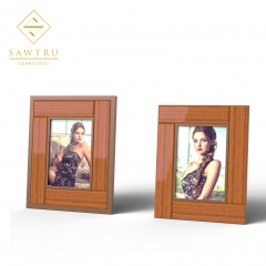 2019 High Quality Rectangle Gold Wooden  Photo Frame